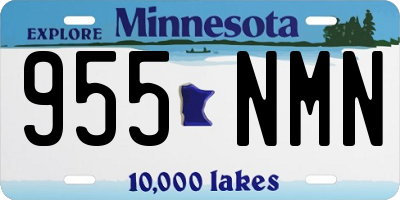 MN license plate 955NMN