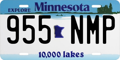 MN license plate 955NMP