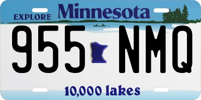 MN license plate 955NMQ