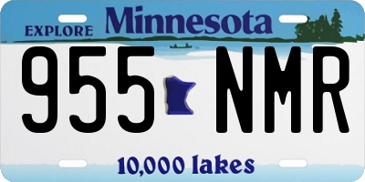 MN license plate 955NMR