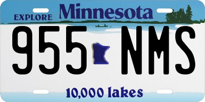 MN license plate 955NMS