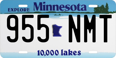 MN license plate 955NMT