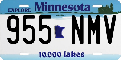 MN license plate 955NMV