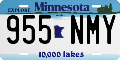 MN license plate 955NMY