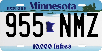 MN license plate 955NMZ