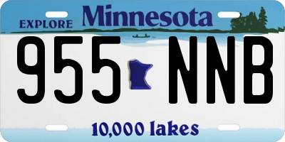 MN license plate 955NNB