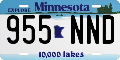 MN license plate 955NND