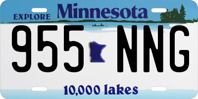 MN license plate 955NNG