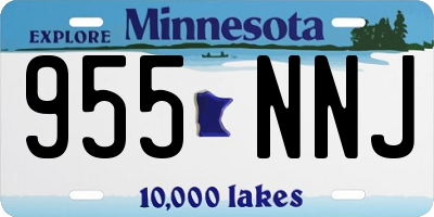 MN license plate 955NNJ