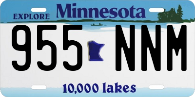 MN license plate 955NNM