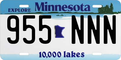 MN license plate 955NNN