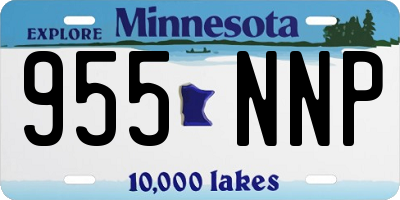 MN license plate 955NNP