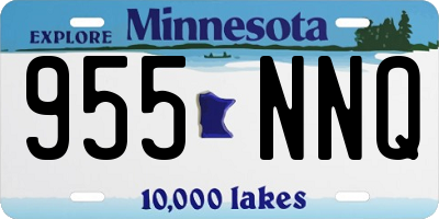 MN license plate 955NNQ