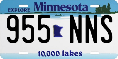 MN license plate 955NNS