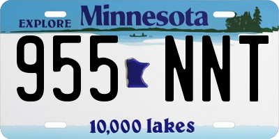 MN license plate 955NNT