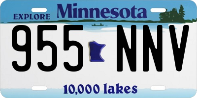 MN license plate 955NNV