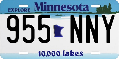 MN license plate 955NNY