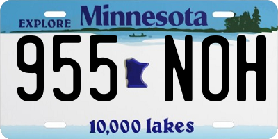 MN license plate 955NOH