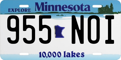 MN license plate 955NOI