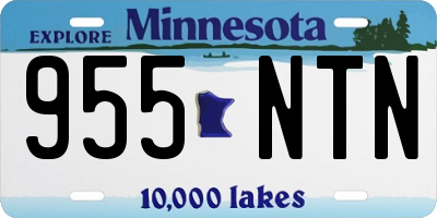 MN license plate 955NTN