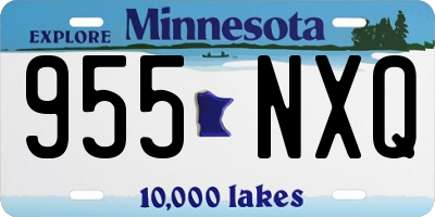 MN license plate 955NXQ