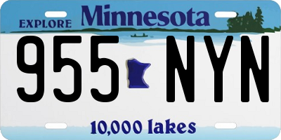 MN license plate 955NYN