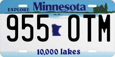 MN license plate 955OTM