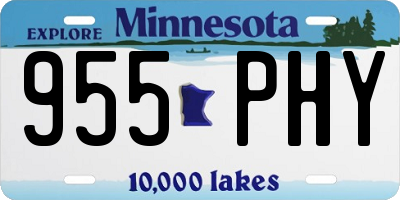 MN license plate 955PHY