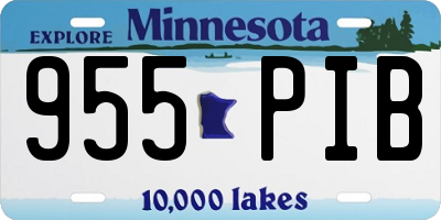 MN license plate 955PIB