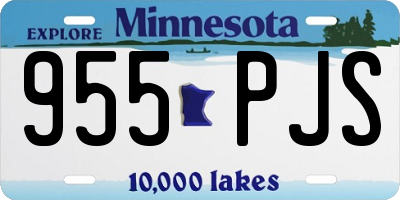 MN license plate 955PJS