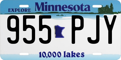 MN license plate 955PJY