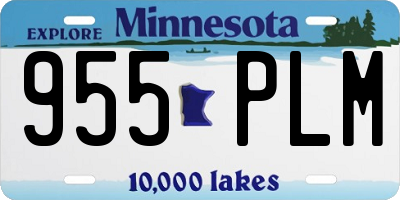 MN license plate 955PLM