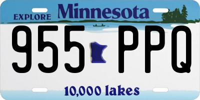 MN license plate 955PPQ