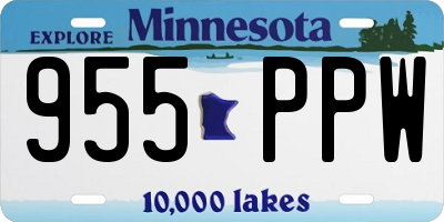 MN license plate 955PPW
