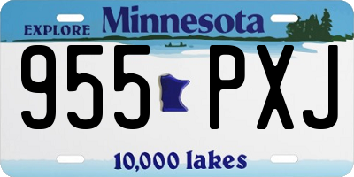 MN license plate 955PXJ