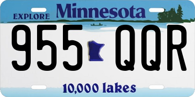 MN license plate 955QQR