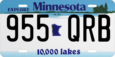 MN license plate 955QRB
