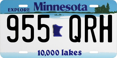 MN license plate 955QRH