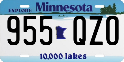 MN license plate 955QZO