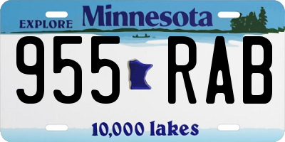 MN license plate 955RAB