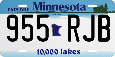 MN license plate 955RJB