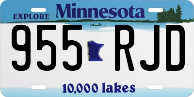 MN license plate 955RJD