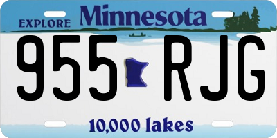 MN license plate 955RJG