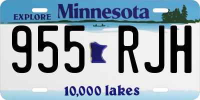 MN license plate 955RJH