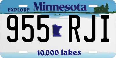 MN license plate 955RJI