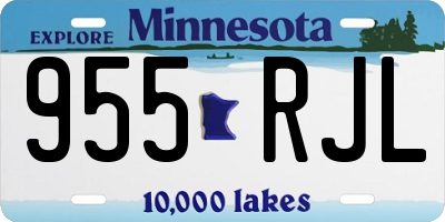 MN license plate 955RJL