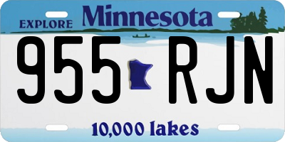 MN license plate 955RJN