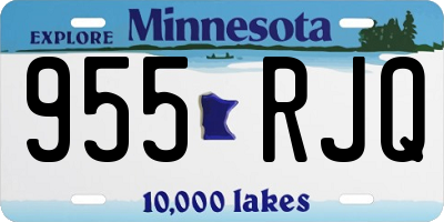 MN license plate 955RJQ