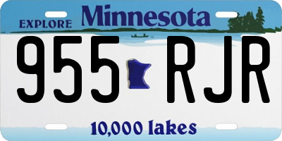 MN license plate 955RJR