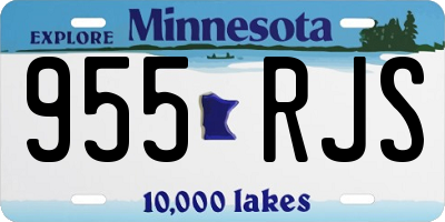 MN license plate 955RJS